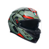 AGV K3 E2206 MPLK DECEPT Integraalhelm, Zwart-Groen-Rood (Afbeelding 1 van 7)