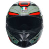 AGV K3 E2206 MPLK DECEPT Integraalhelm, Zwart-Groen-Rood (Afbeelding 2 van 7)