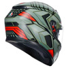 AGV K3 E2206 MPLK DECEPT Integraalhelm, Zwart-Groen-Rood (Afbeelding 6 van 7)