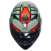 AGV K3 E2206 MPLK DECEPT Integraalhelm, Zwart-Groen-Rood (Afbeelding 7 van 7)