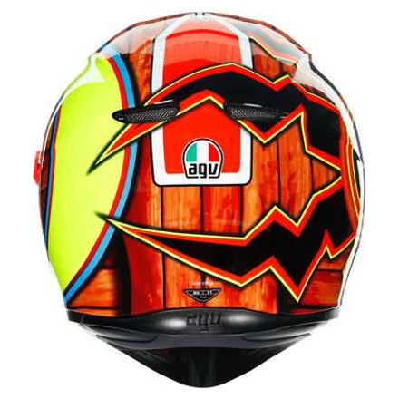 AGV K3 SV  E2205 TOP MPLK ROSSI MUGELLO 2004, Zwart-Rood-Geel (5 van 7)