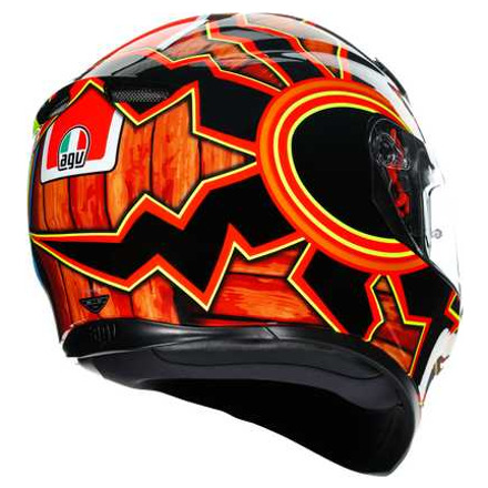 AGV K3 SV  E2205 TOP MPLK ROSSI MUGELLO 2004, Zwart-Rood-Geel (6 van 7)