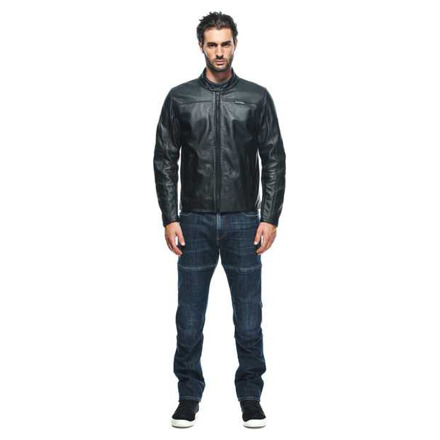 Dainese Mike 3 Leren Motorjas, Zwart (3 van 16)