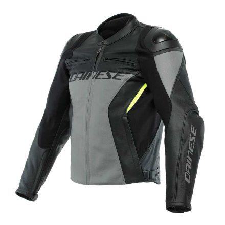 Dainese RACING 4 LEATHER JACKET (201533848), Zwart-Grijs (1 van 2)