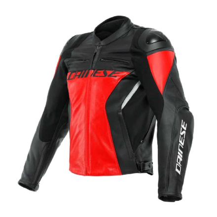 Dainese RACING 4 LEATHER JACKET (201533848), Rood-Zwart (1 van 2)