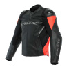 Dainese RACING 4 LEATHER JACKET (201533848), Zwart-Rood (Afbeelding 1 van 2)