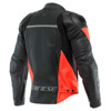 Dainese RACING 4 LEATHER JACKET (201533848), Zwart-Rood (Afbeelding 2 van 2)