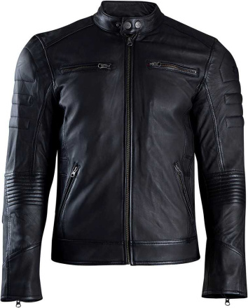 Brad Leren Motorjas - Zwart