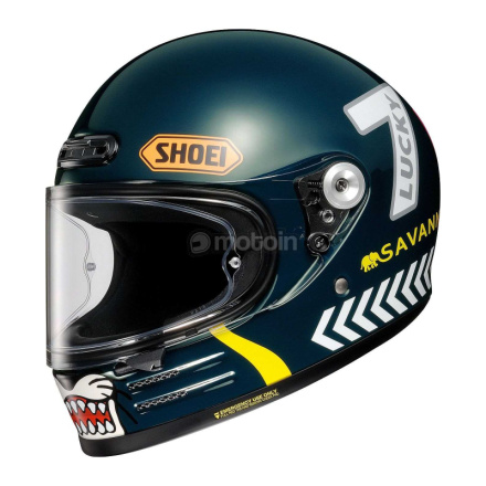 Shoei Glamster 06 Cheetah Custom Cycles TC-2 integraalhelm, Groen (1 van 1)