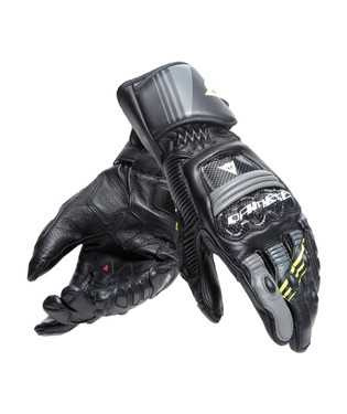 Dainese Druid 4 Leren motorhandschoenen, Zwart-Fluor (1 van 1)