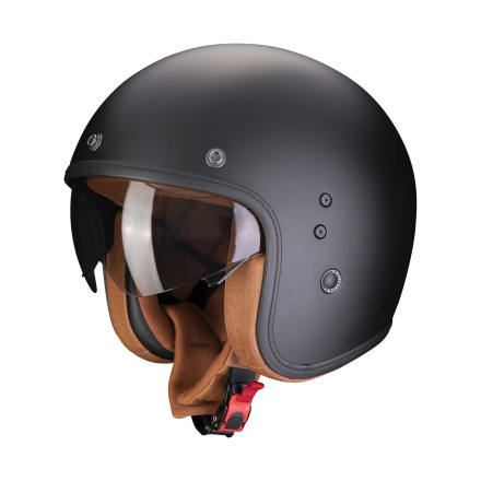 Belfast Evo Luxe Jethelm - Mat Zwart