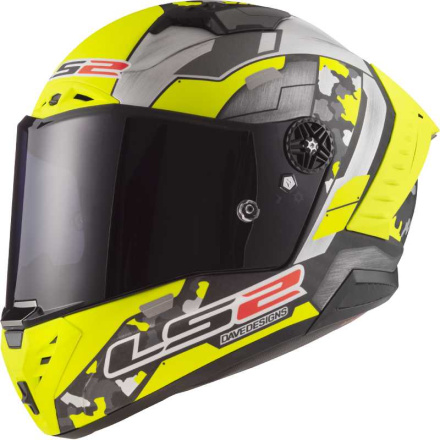 THUNDER C GP AERO FIRE integraalhelm - Geel