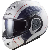 FF906 Advant Cooper Systeemhelm - Wit-Blauw