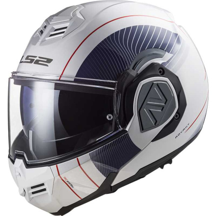 FF906 Advant Cooper Systeemhelm - Wit-Blauw