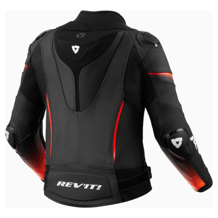 REV'IT! Xena 4 Pro Ladies Motorjas, Zwart-Neon Rood (2 van 2)