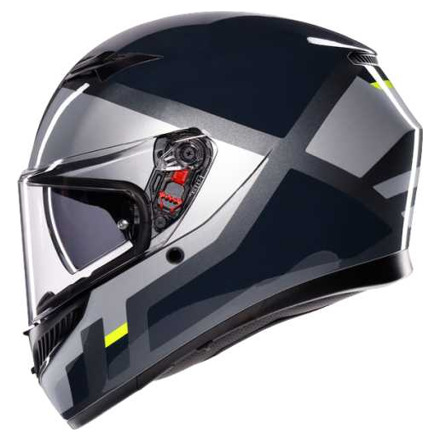 AGV K3 E2206 Shade Integraalhelm, Grijs-Fluor (3 van 8)