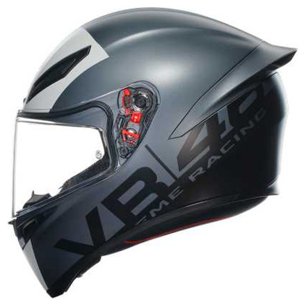 AGV K1 S E2206 Limit 46 Integraalhelm, Grijs (4 van 7)