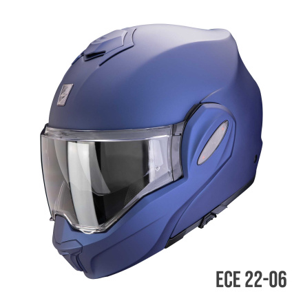 EXO-TECH EVO PRO SOLID Systeemhelm - Mat Blauw