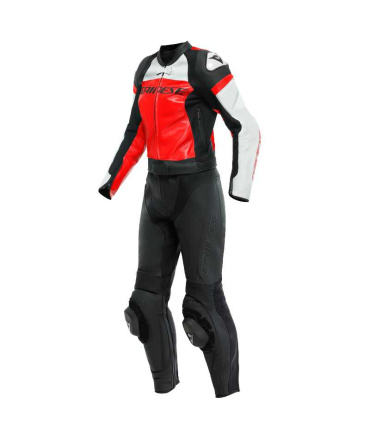 Dainese MIRAGE LADY LEATHER 2PCS SUIT (202513472), Zwart-Rood-Wit (1 van 1)