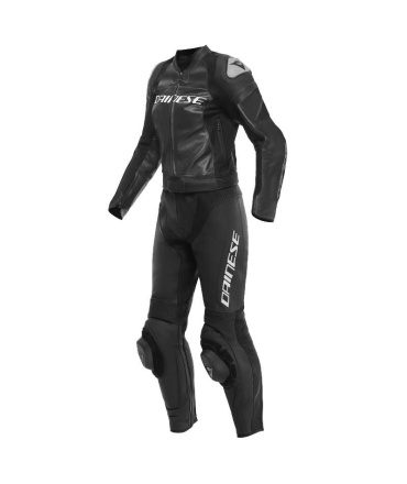 Dainese MIRAGE LADY LEATHER 2PCS SUIT (202513472), Zwart-Wit (1 van 1)