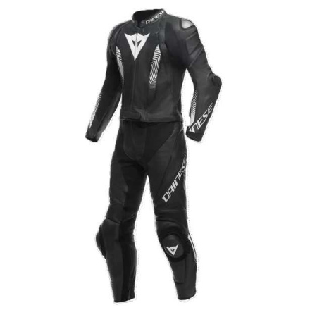 Dainese Laguna Seca 5 Perf. 2pc Leather Suit, Zwart-Wit (1 van 2)