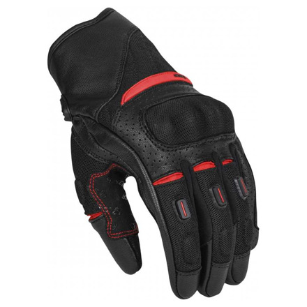 SECA Axis Mesh II Motorhandschoenen, Zwart-Rood (2 van 3)