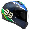 HJC C10 Brad Binder 33 Integraalhelm, Zwart-Groen (Afbeelding 2 van 4)