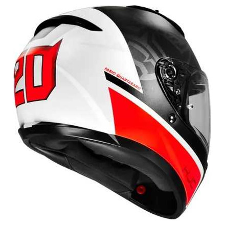 HJC C10 Fabio Quartararo 20 Integraalhelm, Wit (3 van 4)