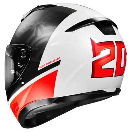 HJC C10 Fabio Quartararo 20 Integraalhelm, Wit (4 van 4)