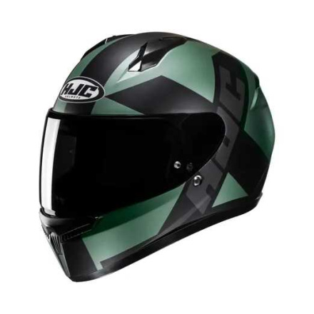 C10 Tez Integraalhelm - Zwart-Groen