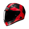 C10 Tez Integraalhelm - Zwart-Rood