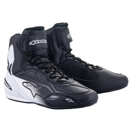 Alpinestars Faster-3 Motorschoenen, Zwart-Wit (1 van 1)