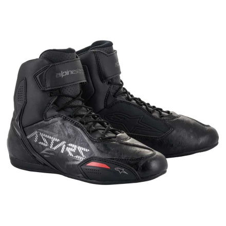 Alpinestars Faster-3 Motorschoenen, Zwart-Metaal (1 van 1)