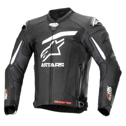 Alpinestars GP Plus R V4 Rideknit Leren Motorjas, Zwart-Wit (1 van 1)