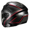 HJC F31 Ludi Jet Helm, Zwart-Rood (Afbeelding 2 van 2)