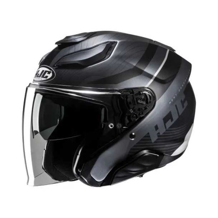 F31 Naby Jet Helm - Zwart-Grijs