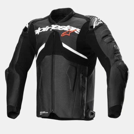 Alpinestars Atem V5 Leren Motorjas, Zwart-Wit (1 van 2)