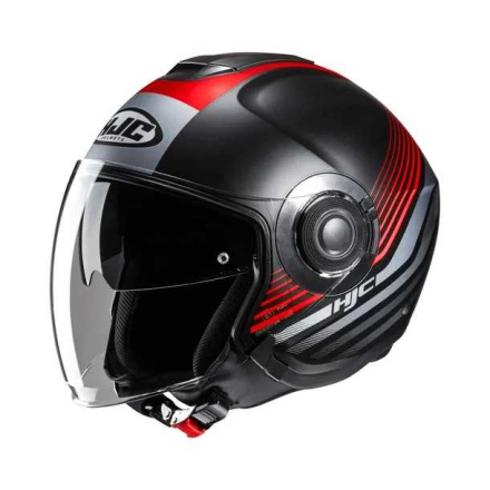 HJC I40N Dova Jet Helm, Zwart-Rood (1 van 1)