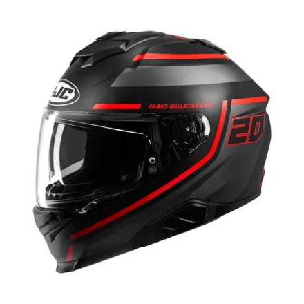 i71 Fabio Quartararo 20 Integraalhelm - Zwart-Rood