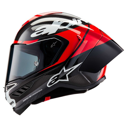 Alpinestars Supertech R10 Element Integraalhelm, Carbon-Rood-Wit (2 van 4)