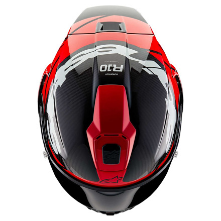 Alpinestars Supertech R10 Element Integraalhelm, Carbon-Rood-Wit (4 van 4)