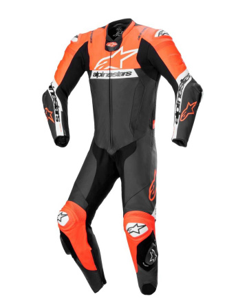 Alpinestars Missile V2 Ward 1PC Leren Motorpak, Zwart-Rood-Wit (1 van 2)