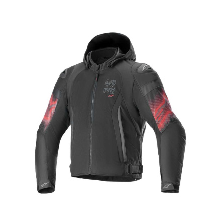 Alpinestars Zaca Air Venom WP Motorjas, Zwart-Rood (1 van 2)