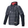 MO.ST.EQ Tartan Motorshirt - Grijs-Zwart