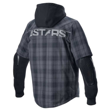 Alpinestars MO.ST.EQ Tartan Motorshirt, Grijs-Zwart (2 van 2)