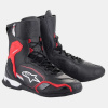 Alpinestars Superfaster Motorschoenen, Zwart-Rood-Wit (Afbeelding 1 van 4)