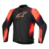 Alpinestars T-SP 1 V2 Waterproof Motorjas, Zwart-Rood (Afbeelding 1 van 2)