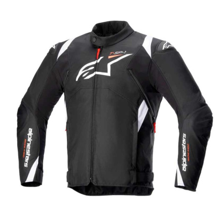 Alpinestars T-SP 1 V2 Waterproof Motorjas, Zwart-Wit (1 van 2)