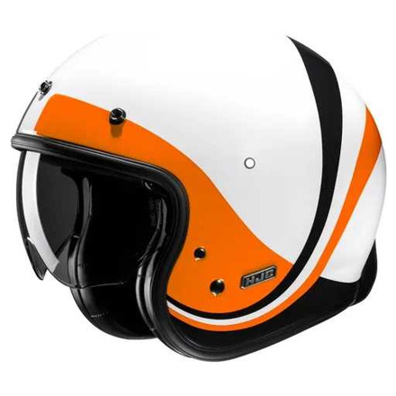 HJC V31 Emgo Jethelm, Wit-Oranje (1 van 2)