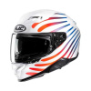 HJC F71 Zen Integraalhelm, Wit-Blauw (Afbeelding 1 van 4)